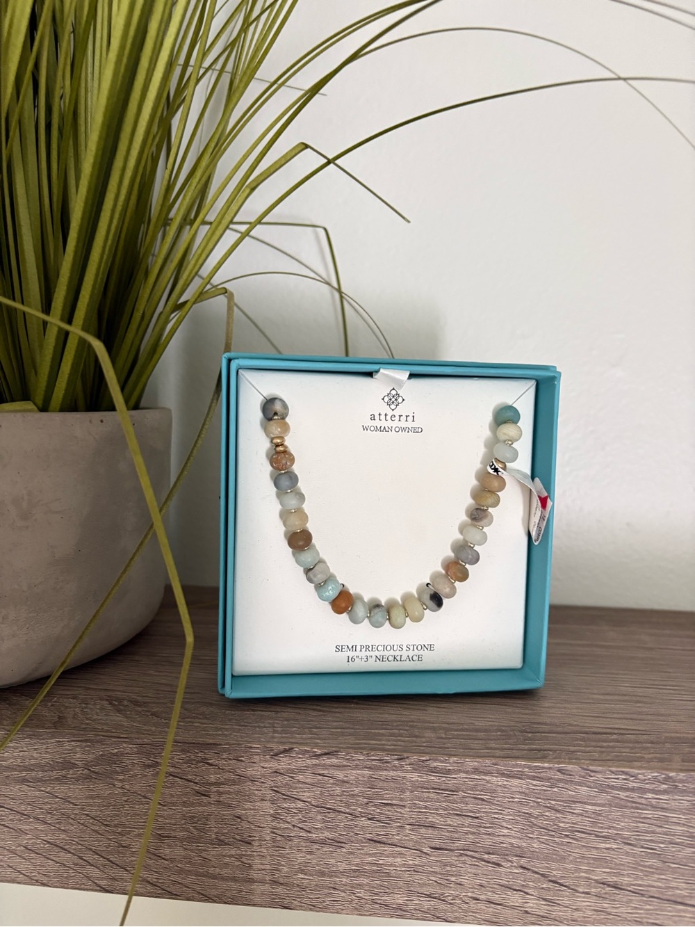 Atterri Multicolor Semi-Precious Bead Necklace